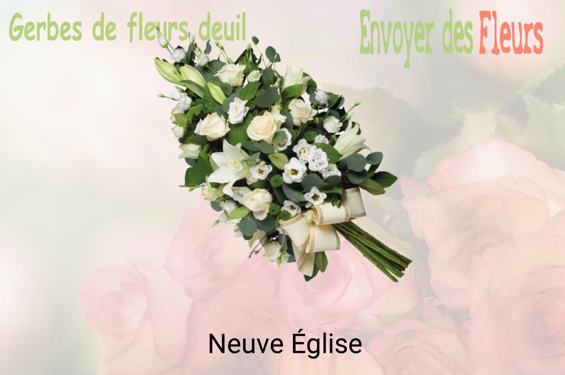 Gerbe de fleurs de deuil livrée à Neuve-Église